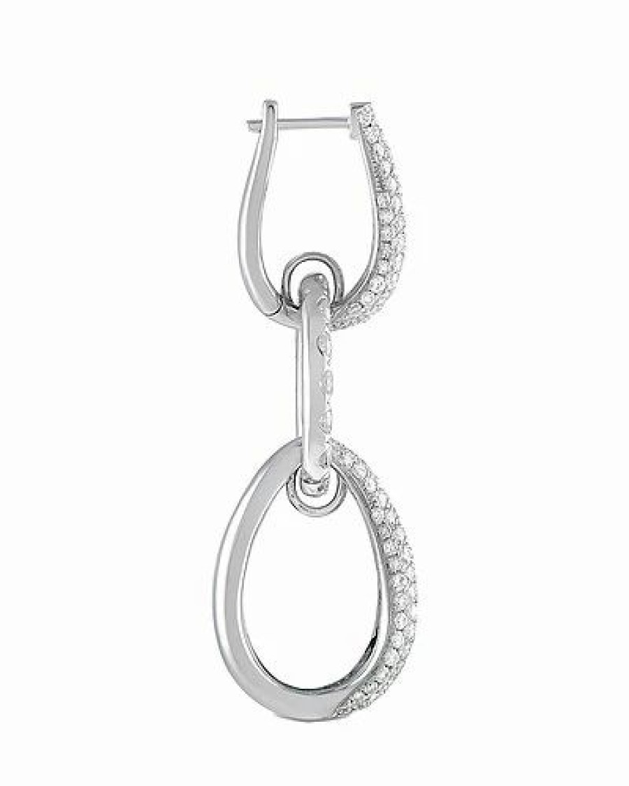 Earrings * | Diamond Select Cuts 18K 4.30 Ct. Tw. Diamond Link Drop Earrings Women