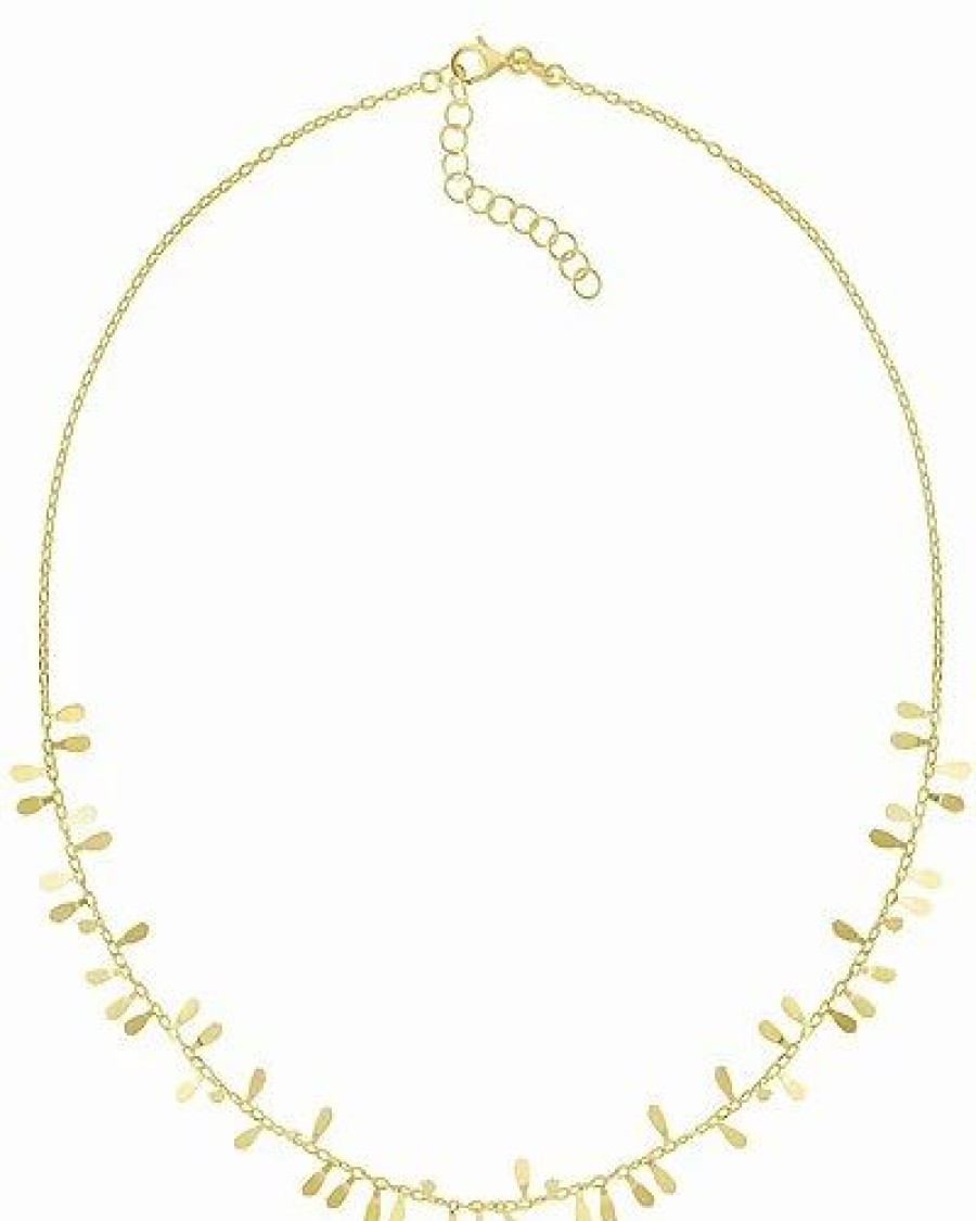 Necklaces * | Flora 14K Italian Gold Flora Necklace Women