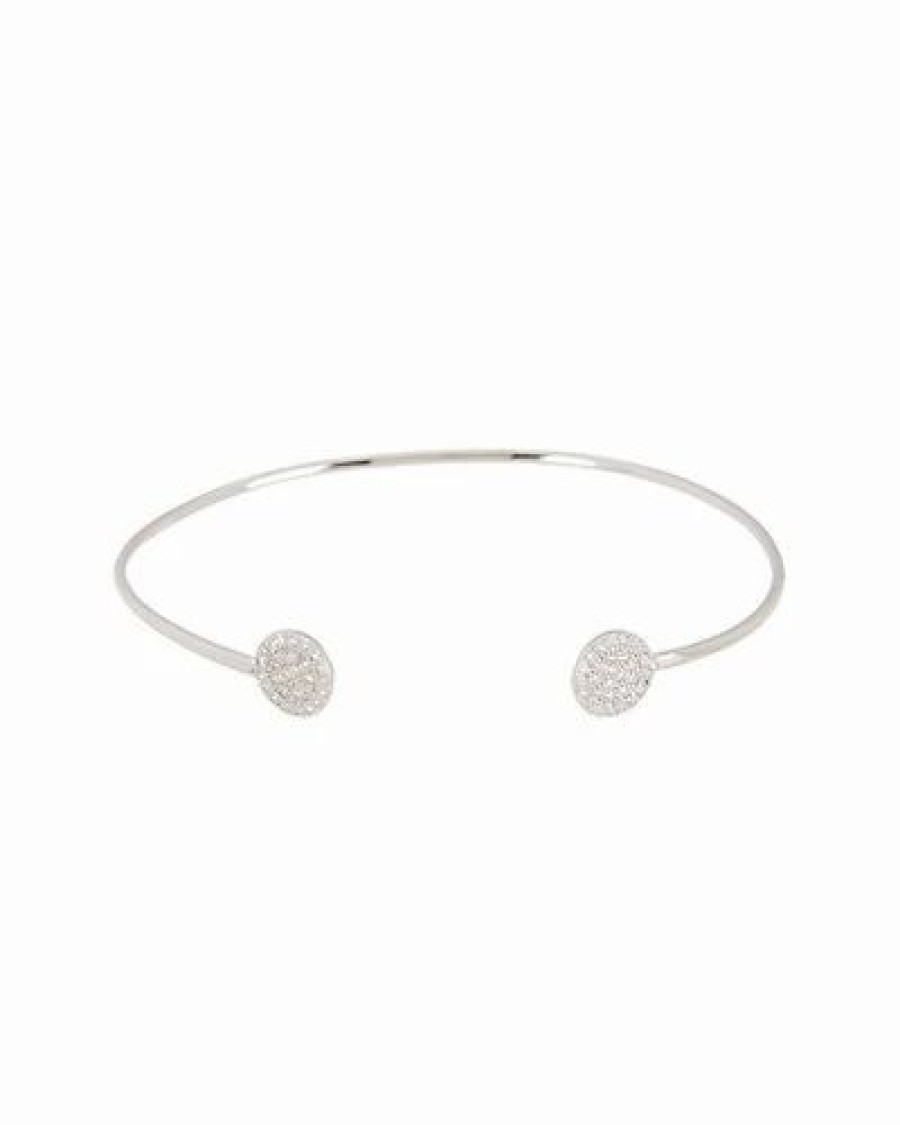 Bracelets * | Adornia Silver Crystal Cuff Women