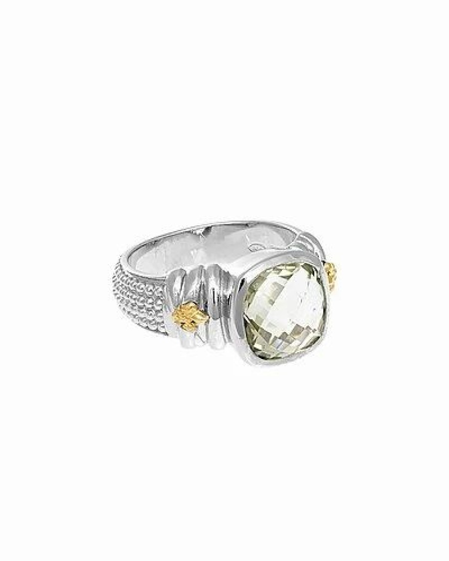 Rings * | Phillip Gavriel 18K & Silver Green Amethyst Cocktail Ring Women