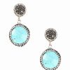 Earrings * | Eye Candy La Mma Turquoise Drop Earring Women