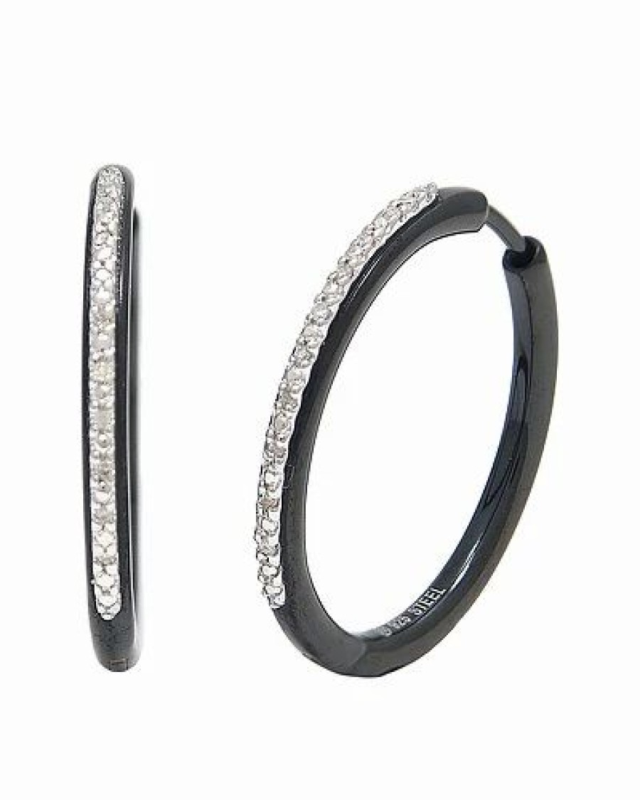 Earrings * | Diamond Select Cuts Ver & Steel Diamond Earrings Women