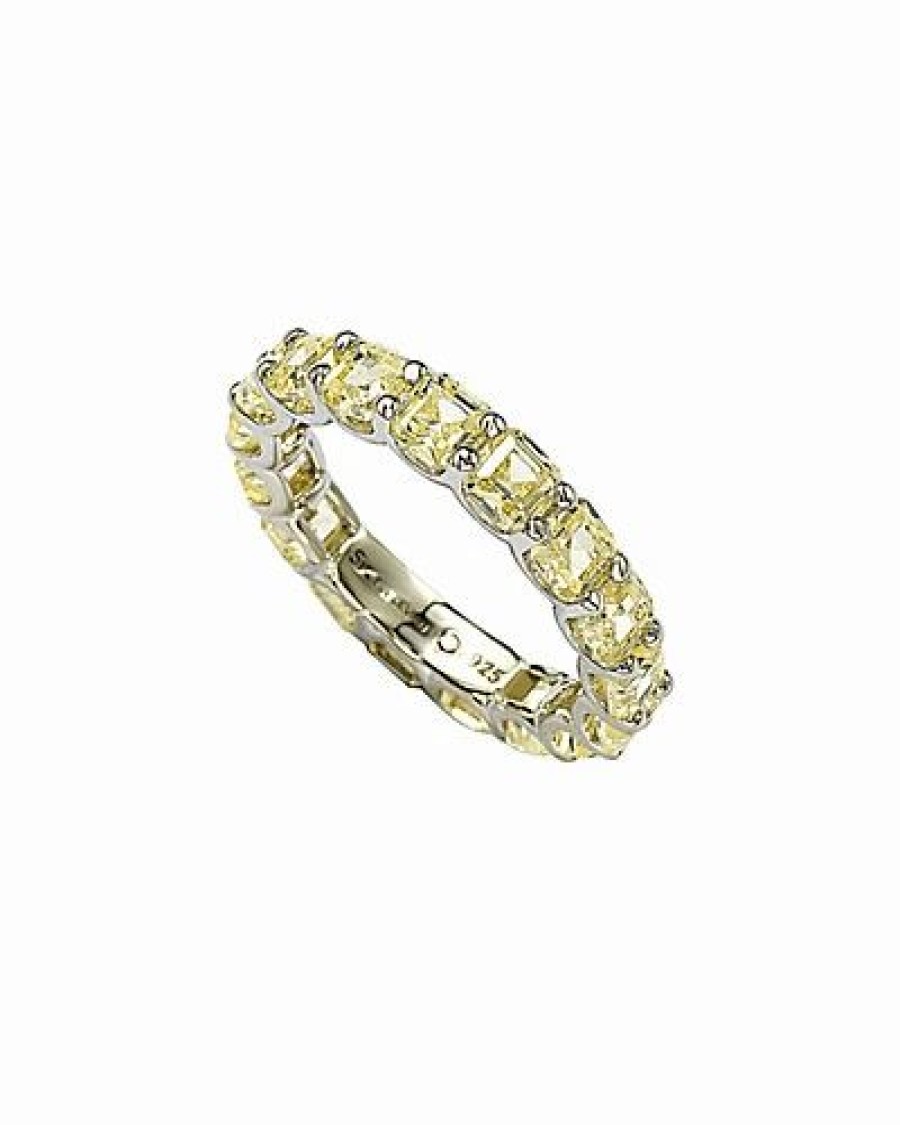 Rings * | Suzy Levian Cz Jewelry Modern Eternity Ring Women