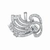 Pins * | Diana M. Fine Jewelry White Gold 5.15 Ct. Tw. Diamond Brooch Women