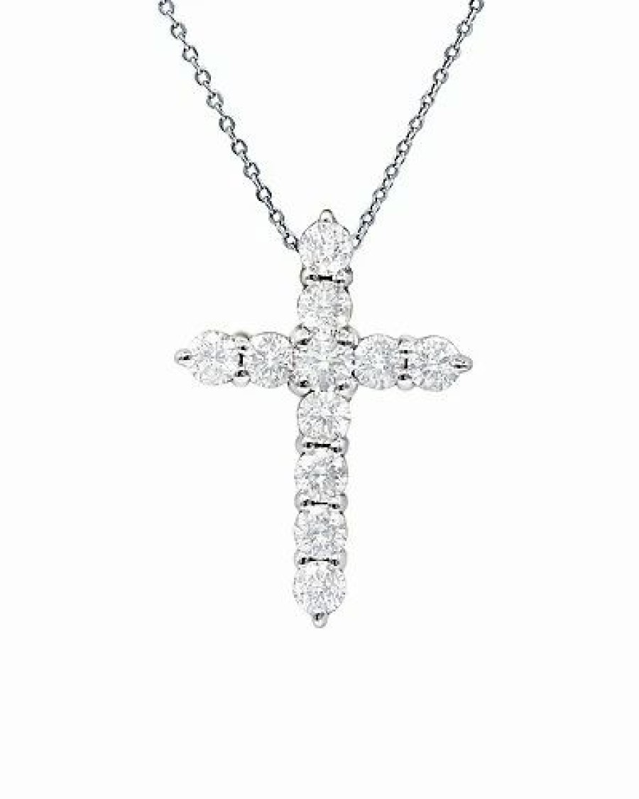 Necklaces * | Diana M. Fine Jewelry 14K 0.19 Ct. Tw. Diamond Necklace Women