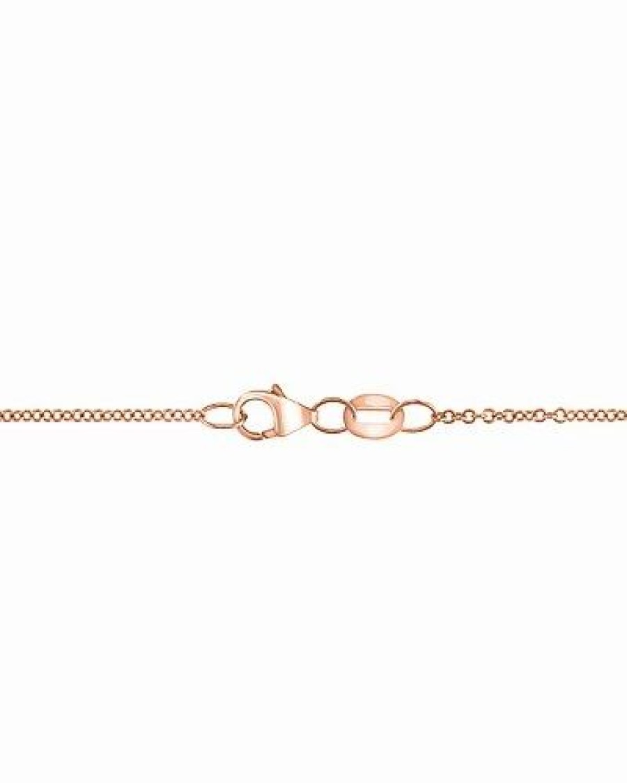 Necklaces * | Effy Fine Jewelry 14K Rose Gold 1.29 Ct. Tw. Diamond & Rhodolite Necklace Women