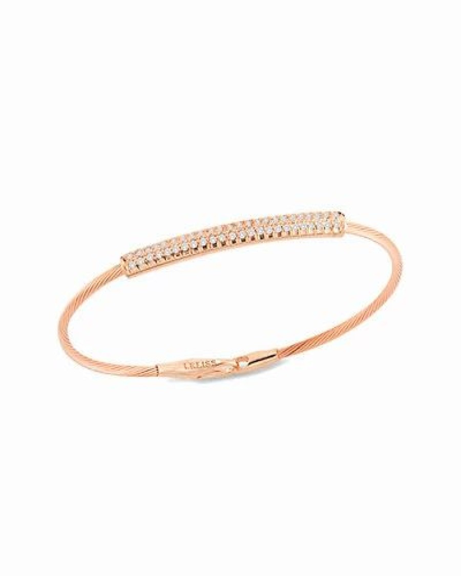 Bracelets * | I. Reiss 14K Rose Gold 0.39 Ct. Tw. Diamond Wire Bracelet Women