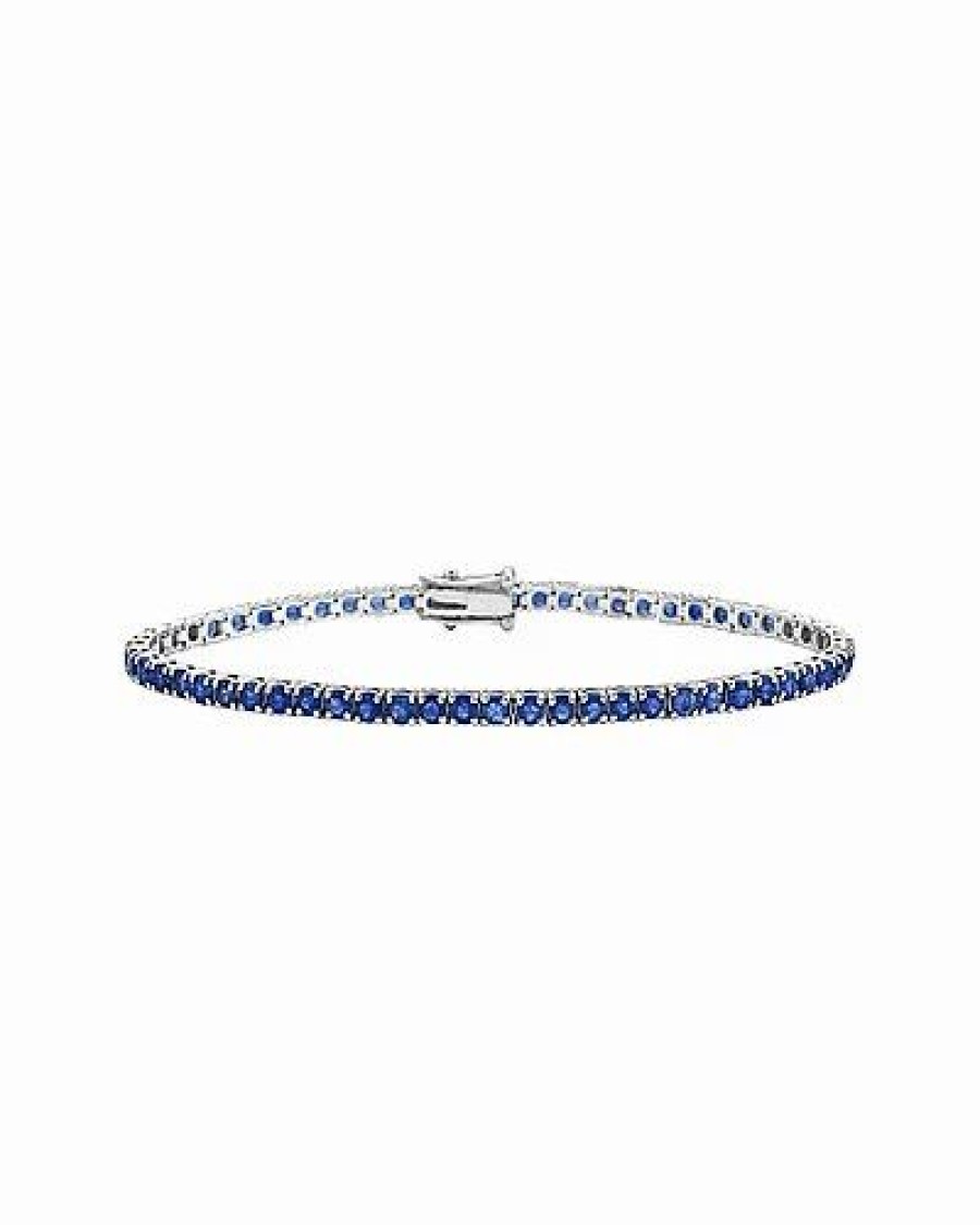 Bracelets * | Forever Creations Signature Llection 14K 5.40 Ct. Tw. Diamond & Sapphire Bracelet Women