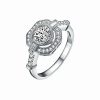 Rings * | Genevive Silver Cz Ring Women