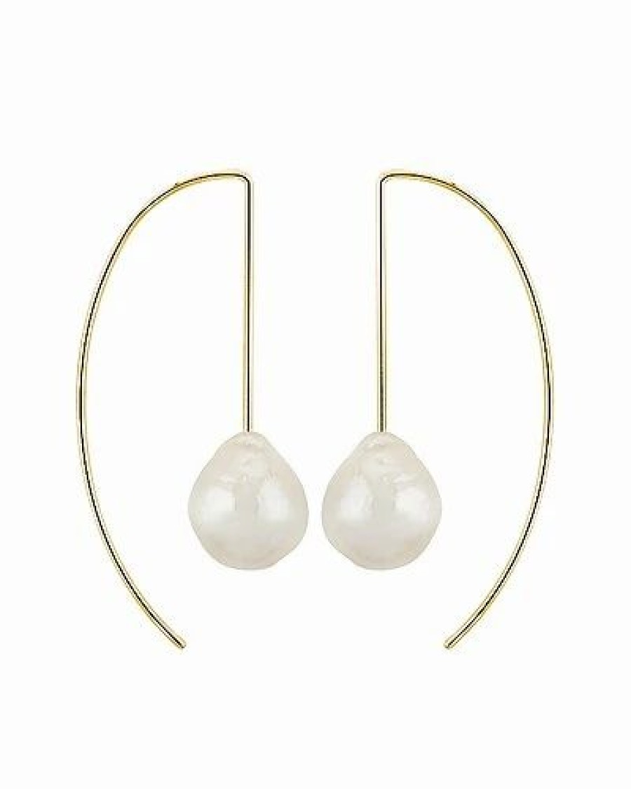 Earrings * | Jane Basch 14K 12Mm Pearl Earrings Women