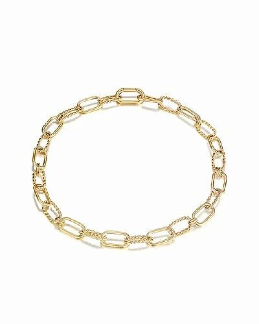 Necklaces * | Jane Basch Cool Steel Plated Twisted Necklace Women