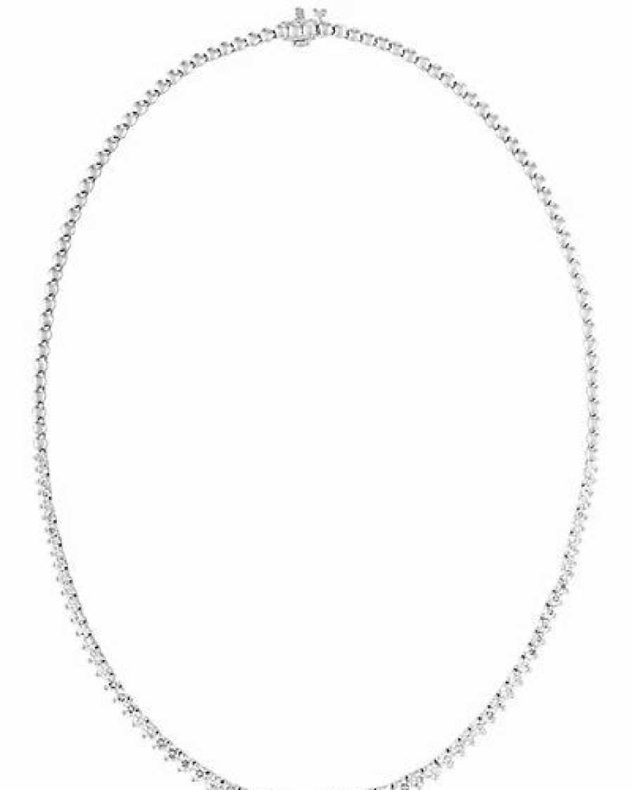 Necklaces * | Diana M. Fine Jewelry 18K 5.20 Ct. Tw. Diamond Necklace Women