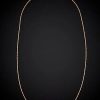 Necklaces * | 14K Italian Rose Gold Rope Chain Necklace Women