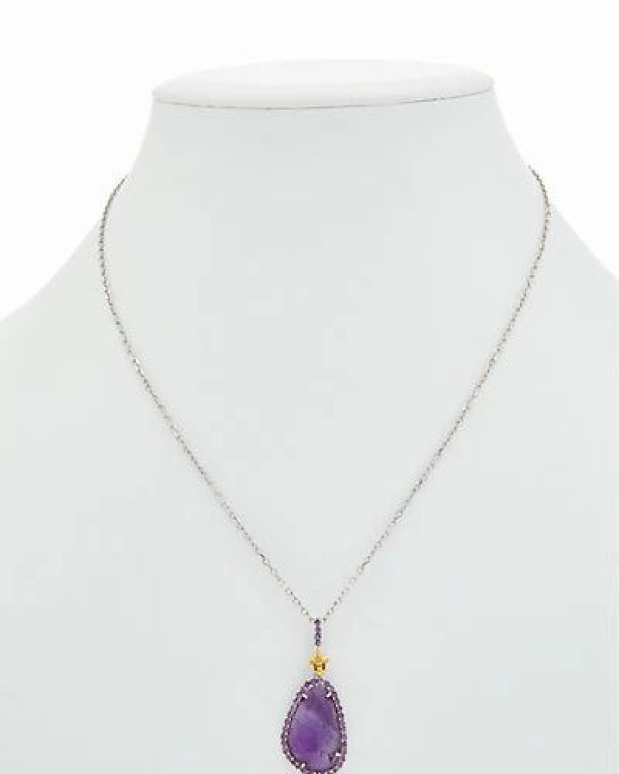 Necklaces * | Phillip Gavriel 18K & Silver Amethyst Necklace Women