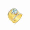 Rings * | I. Reiss 14K 1.75 Ct. Tw. Diamond & Blue Topaz Ring Women