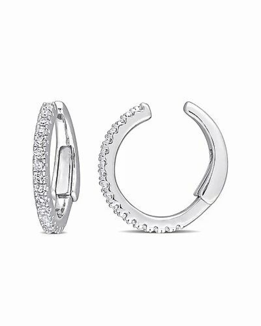 Earrings * | Rina Limor 14K 0.17 Ct. Tw. Diamond Clip-On Earrings Women