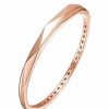 Bracelets * | Genevive 14K Rose Gold Vermeil Bracelet Women