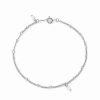 Bracelets * | Glaze Jewelry Rhodium Plated Bead Bracelet Women