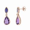 Earrings * | Effy Fine Jewelry 14K Rose Gold 6.09 Ct. Tw. Diamond & Gemstone Earrings Women