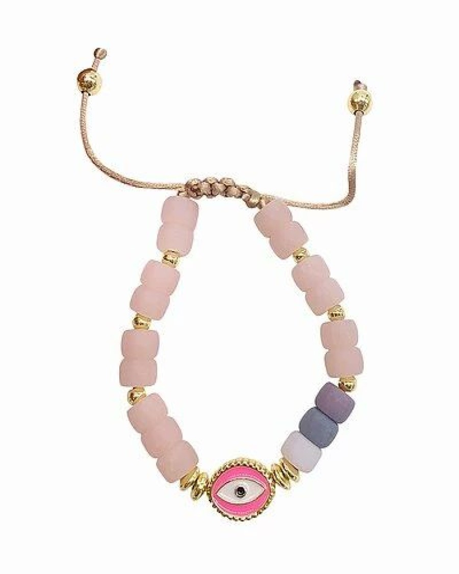 Bracelets * | Adornia 14K Plated Evil Eye Bolo Bracelet Women