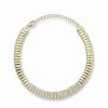 Bracelets * | Chloe And Madison And Madison 14K Over Silver Cz Ribbed Bracelet Women