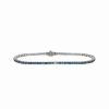 Bracelets * | Diana M. Fine Jewelry 14K 3.20 Ct. Tw. Diamond & Sapphire Bracelet Women