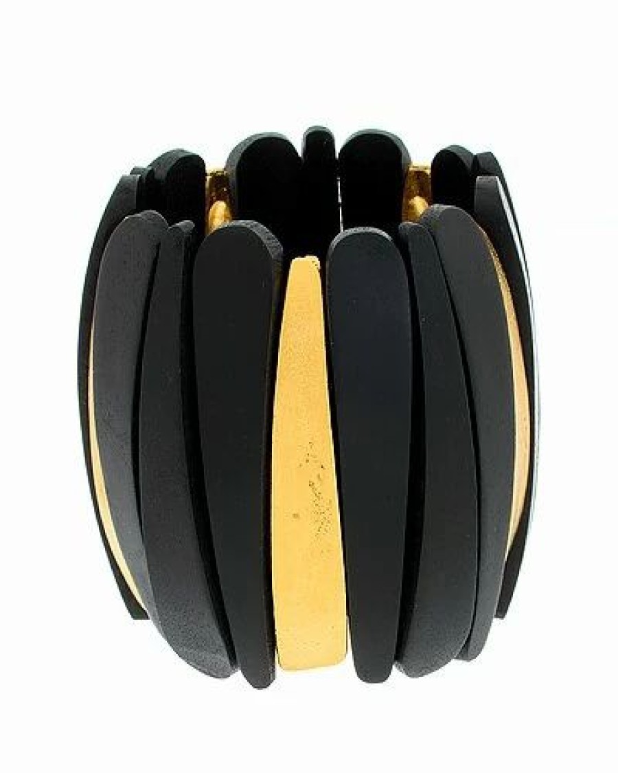 Bracelets * | Kenneth Jay Lane 18K Plated Stretch Bracelet Women