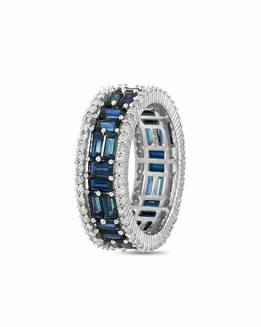 Rings * | Diamond Select Cuts 14K 5.10 Ct. Tw. Diamond & Sapphire Ring Women