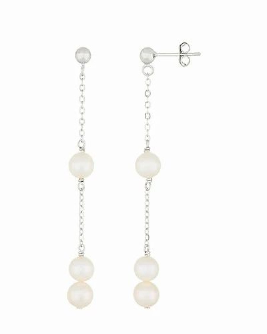 Earrings * | Splendid Pearls Ver 6-6.5Mm Freshwater Pearl Earrings Women