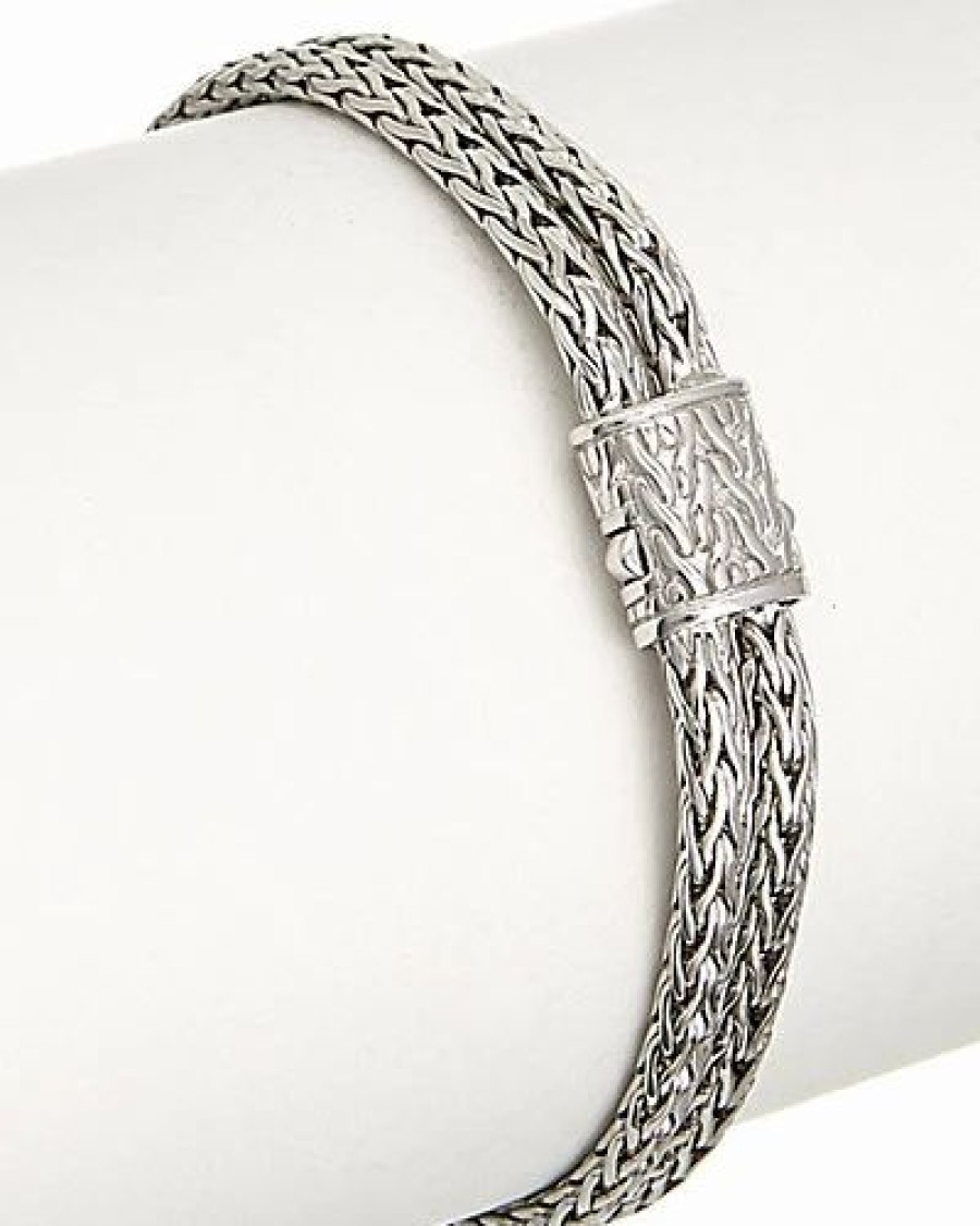 Bracelets * | John Hardy Silver 0.42 Ct. Tw. Diamond Bracelet Women