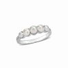 Rings * | Rina Limor Petite & Delicate Pearls 14K Diamond 3-4Mm Pearl Ring Women