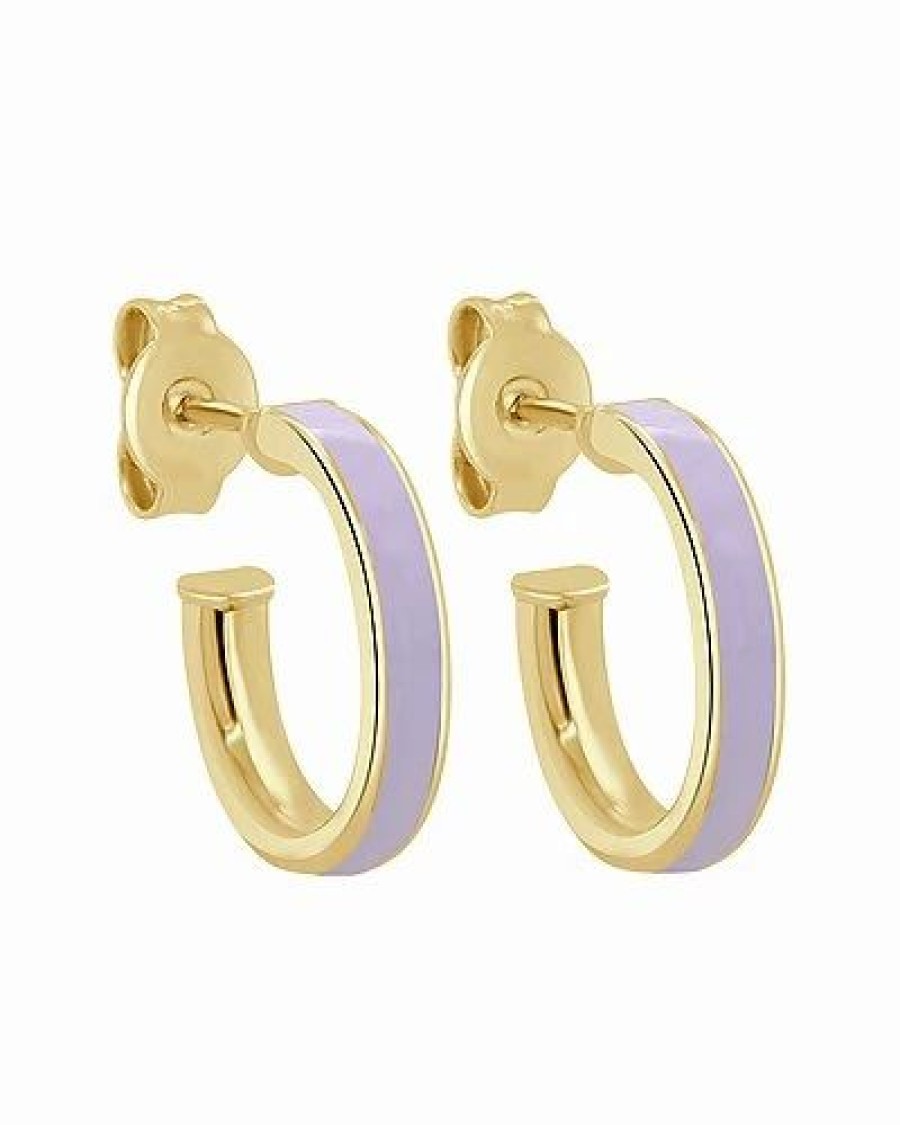 Earrings * | Sabrina Designs 14K Enamel Hoops Women