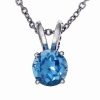 Necklaces * | Effy Fine Jewelry 14K 0.62 Ct. Tw. Blue Topaz Pendant Women