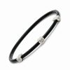 Bracelets * | Diamond Select Cuts Ver & Steel Diamond Bangle Bracelet Women