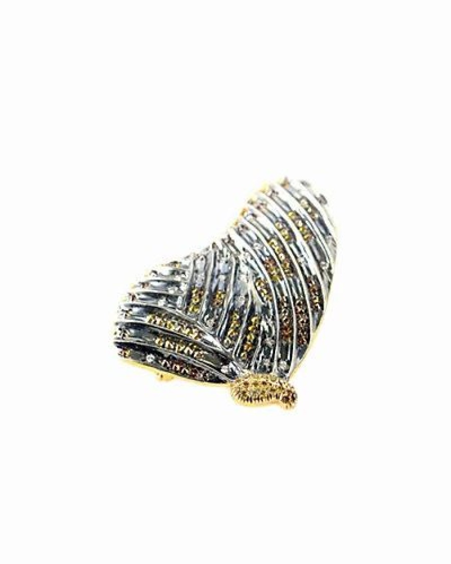 Pins * | Diamond Select Cuts 18K Two-Toned 0.65 Ct. Tw. Diamond Pin Women