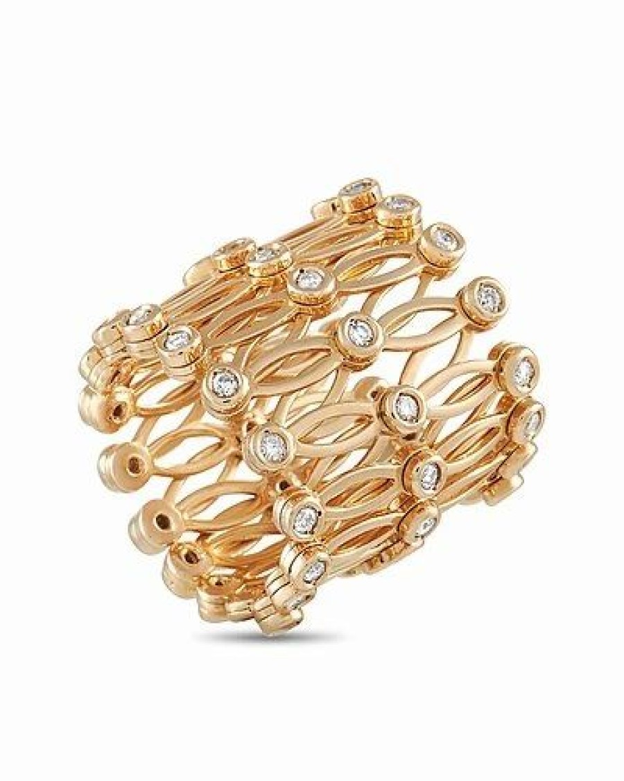 Bracelets * | Diamond Select Cuts 14K 1.10 Ct. Tw. Diamond Expandable Bracelet Ring Women