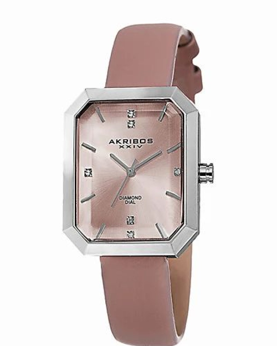 Watches * | Akribos Xxiv Quaswiss Women'S Diamond Watch