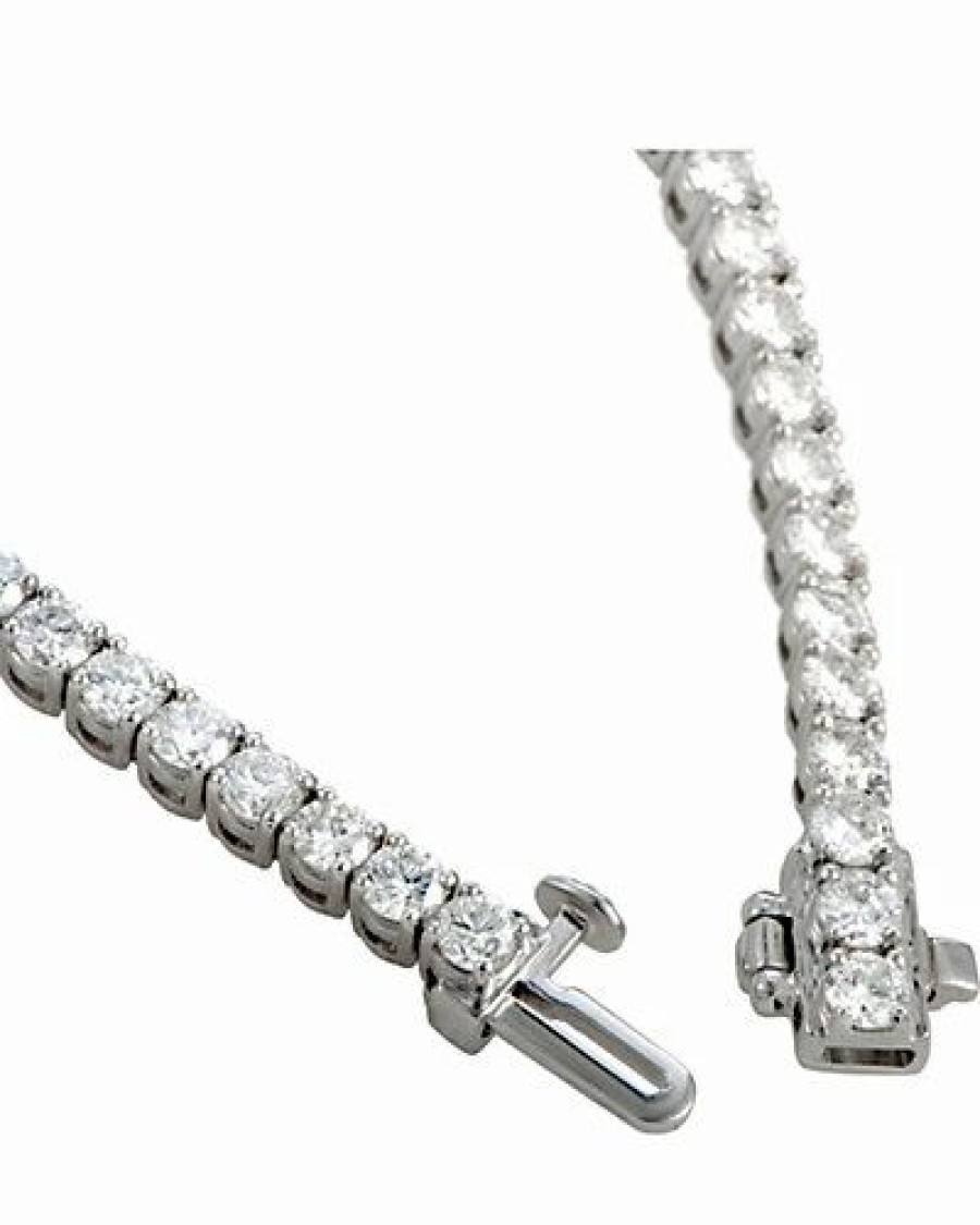 Bracelets * | Diamond Select Cuts 14K 4.95 Ct. Tw. Diamond Tennis Bracelet Women