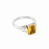 Rings * | Diana M. Fine Jewelry 14K 2.91 Ct. Tw. Diamond & Yellow Sapphire Ring Women