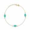 Bracelets * | Ember Fine Jewelry 14K Diamond Enamel Evil Eye Bracelet Women