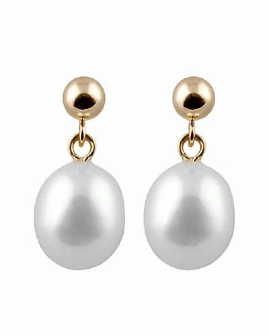 Earrings * | Splendid Pearls 14K 8-8.5Mm Freshwater Pearl Earrings Women