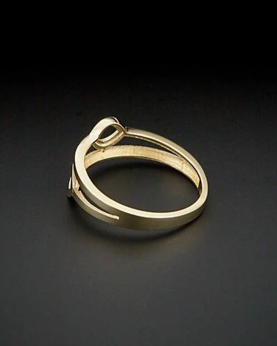 Rings * | 14K Italian Gold Double Marquise Ring Women