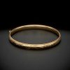 Bracelets * | 14K Italian Gold Textured Baby Bracelet Women