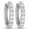 Earrings * | Diamond Select Cuts 14K 0.38 Ct. Tw. Diamond Hoops Women