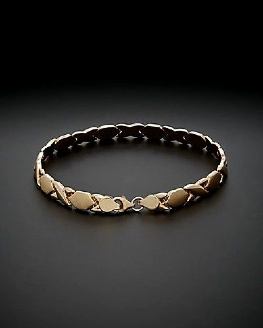 Bracelets * | 14K Italian Gold Xo Bracelet Women