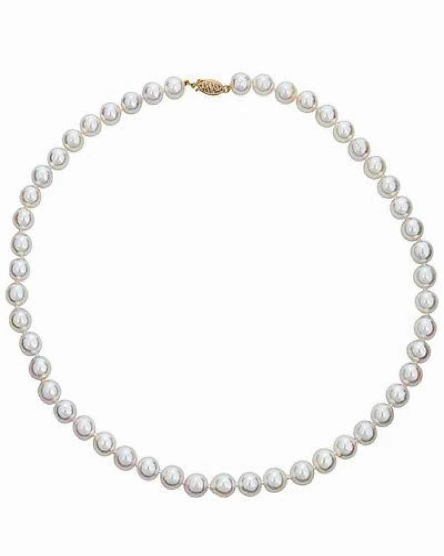 Necklaces * | Belpearl 14K 8.5-8Mm Akoya Pearl Necklace Women