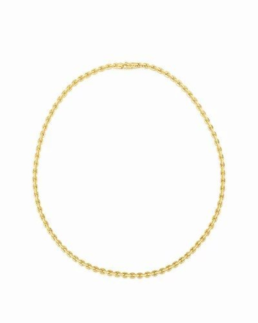 Bracelets * | 14K Italian Gold Classic Chain Bracelet Women