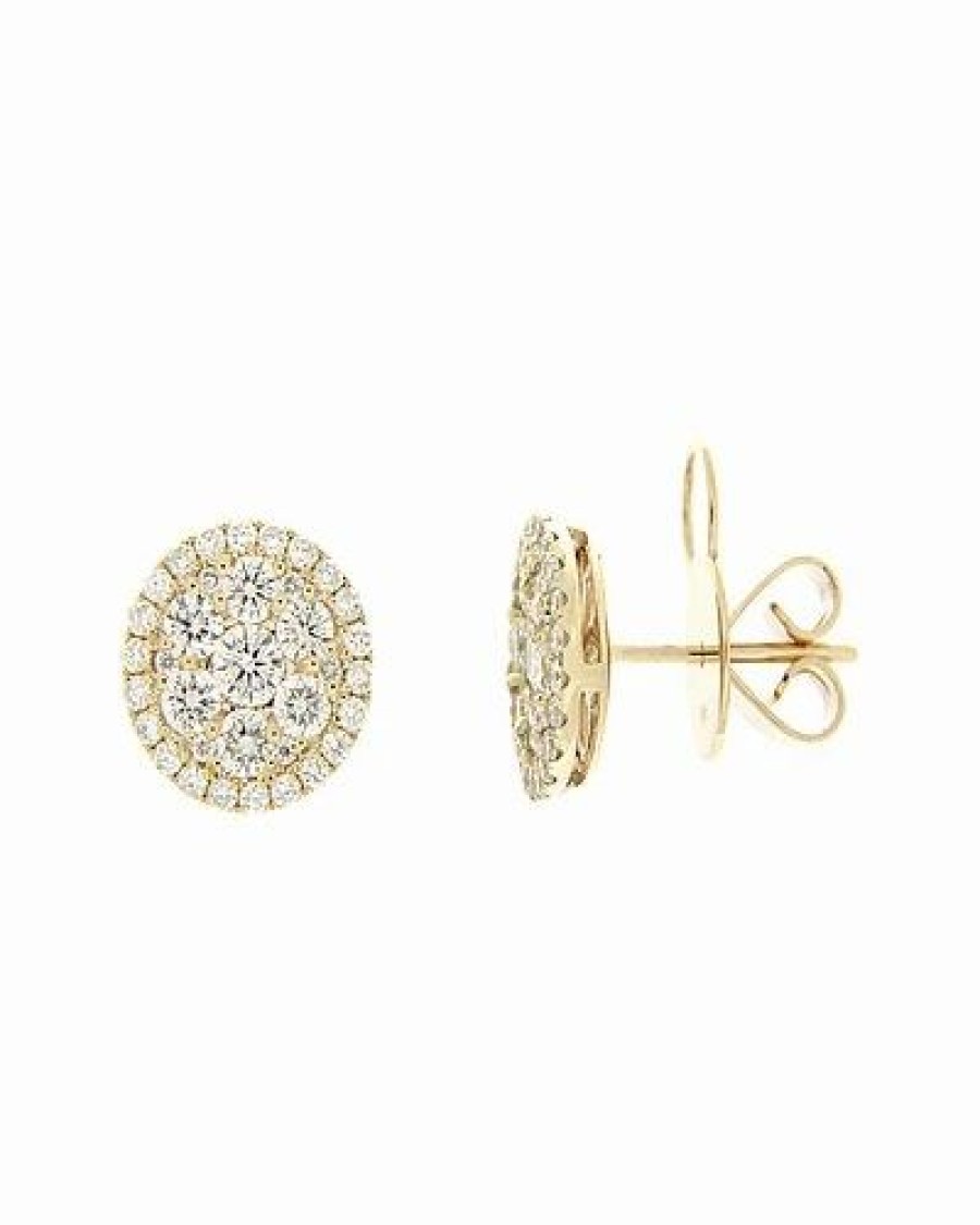 Earrings * | Diamond Select Cuts 18K 1.34 Ct. Tw. Diamond Earrings Women