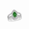 Rings * | Diana M. Fine Jewelry 14K 2.01 Ct. Tw. Diamond & Emerald Half-Eternity Ring Women