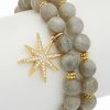 Bracelets * | Rachel Reinhardt 14K Plated Star Stretch Bracelet Women